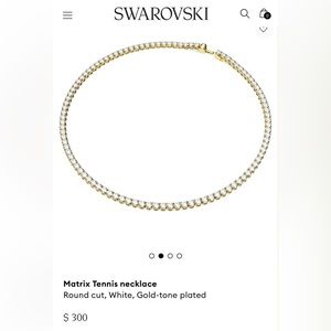 Swarovski tennis necklace